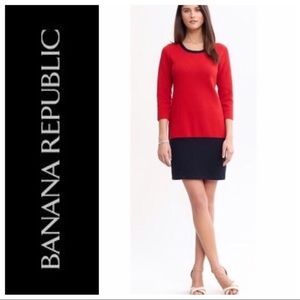 Banana Republic Color Block Sweater Dress
